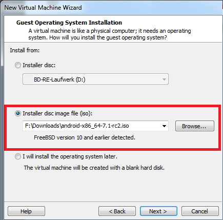 Vmware Android Installieren3 Vmware Android Installieren3