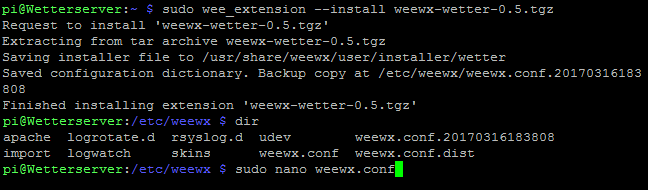 Weewx Erweiterung installieren.png