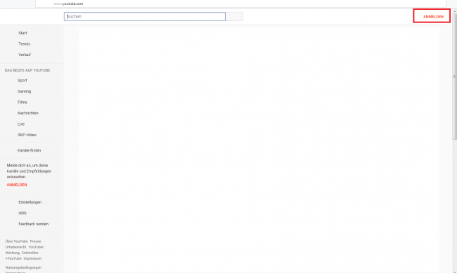 Youtube Anmelden