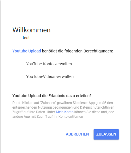 Youtube Kanal erster Upload2